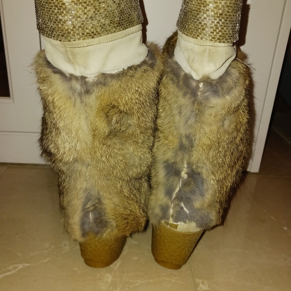 Coach Maryann Rabbit Fur Boots - Picture 3 of 5